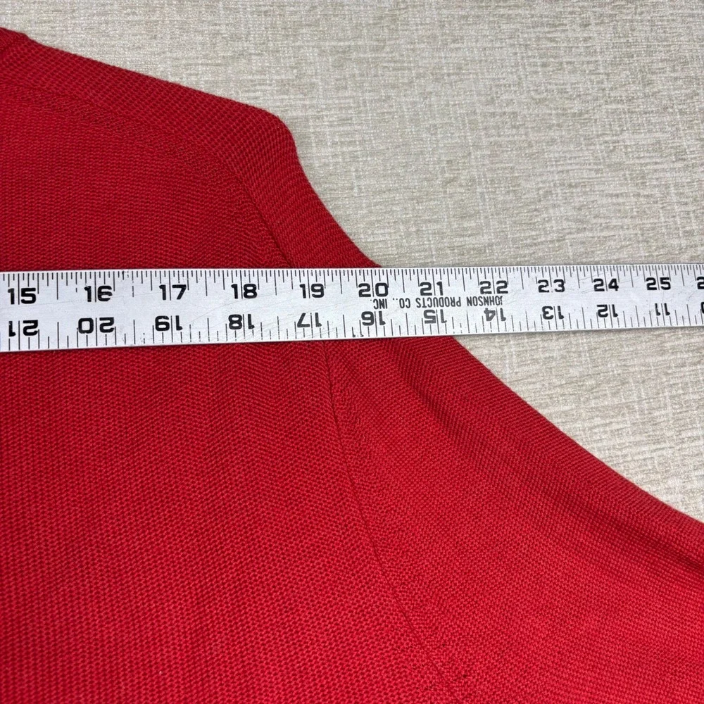 Banana Republic Mens XL Red Pima Cotton Crewneck Knit Sweater Pullover Classic